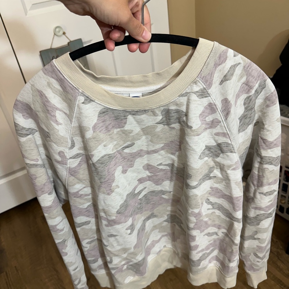 Old Navy Beige and Light Pink Sweater